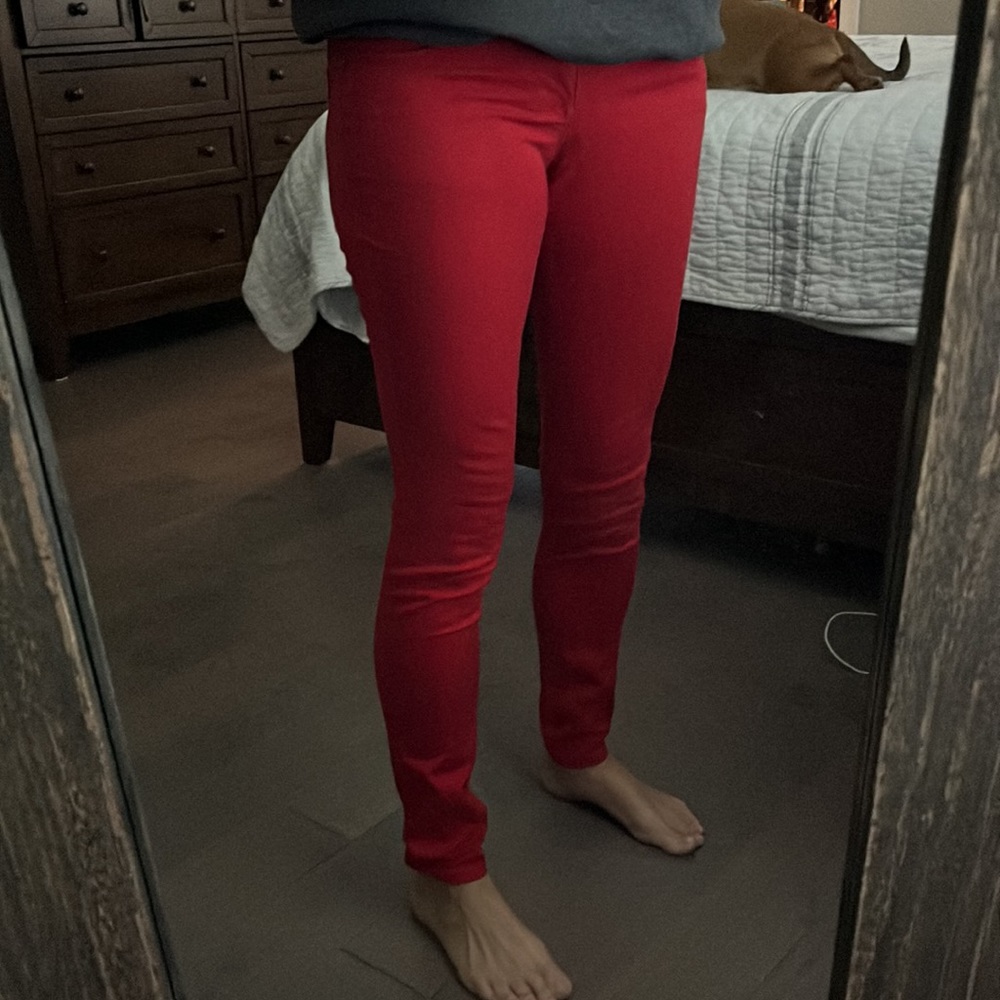 Express Skinny red jeans